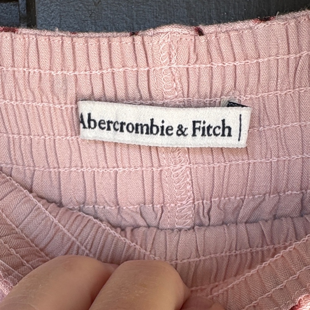 Abercrombie & Fitch mauve Pink Tie-Dye Ruffle Hem Skirt - Picture 2 of 6